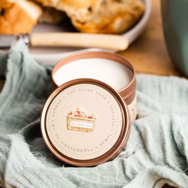 Hot Cross Bun Soy Wax Candle
