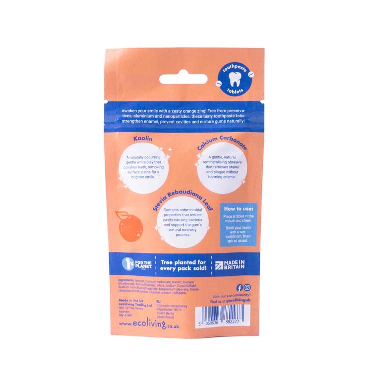 Orange Toothpaste Tablets - With Fluoride - Image 3