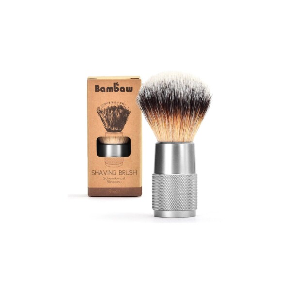 Bambaw Shaving Brush - Silver
