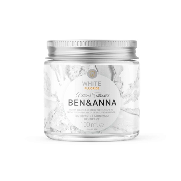 Natural Toothpaste with Fluoride - White
