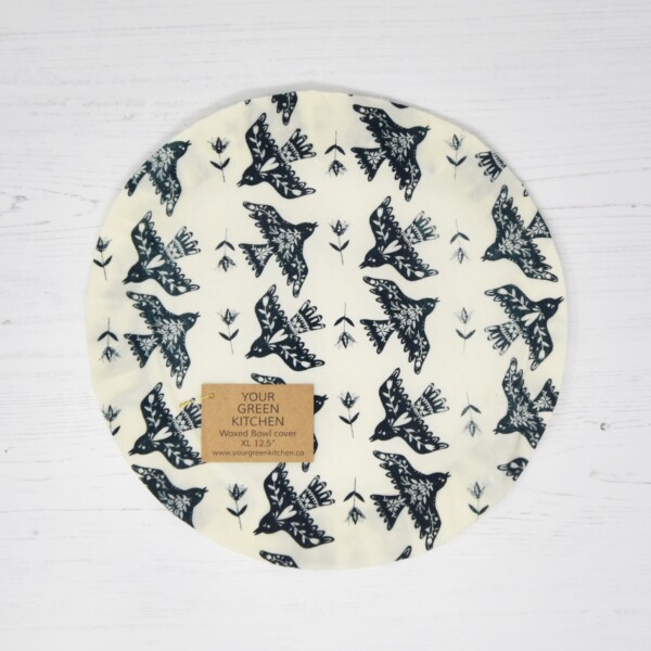 Waxed Cotton Bowl Cover - 12.5" - Image 2