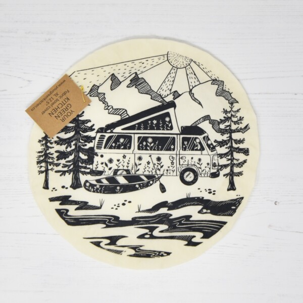 Waxed Cotton Bowl Cover - 12.5"