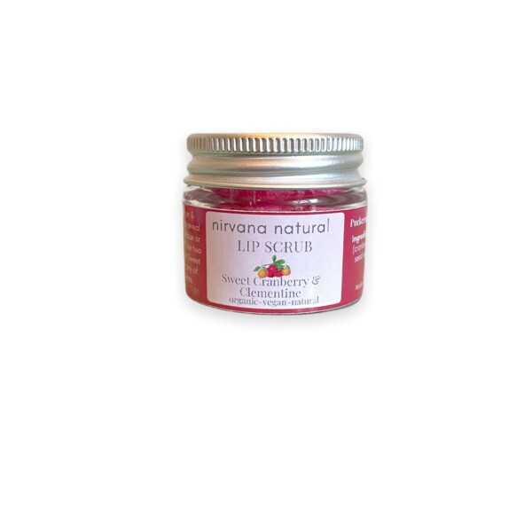 Organic Sweet Cranberry & Clementine Lip Scrub - 15g