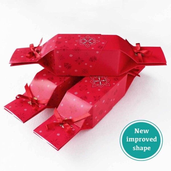 Reusable Eco Crackers Christmas Red Jewel - 6 Pack - Image 3