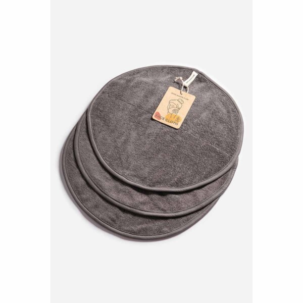Organic Face Cloth - Grey - Image 2