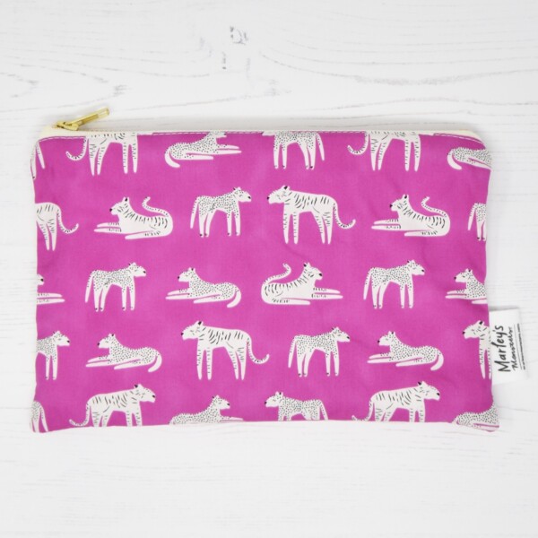Cosmetic Bag - Fuchsia Felines