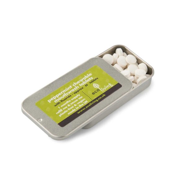 Chewable Mouthwash Tablets with Fluoride - Peppermint - Image 4