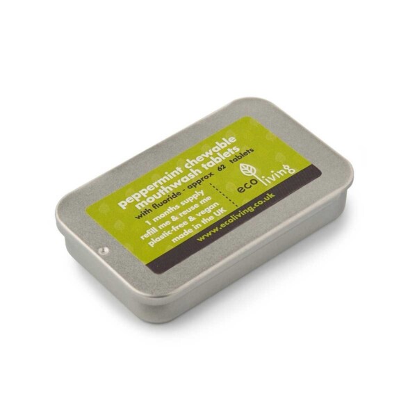 Chewable Mouthwash Tablets with Fluoride - Peppermint - Image 3