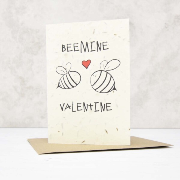 Seed Paper Greeting Card - 'BeeMine'