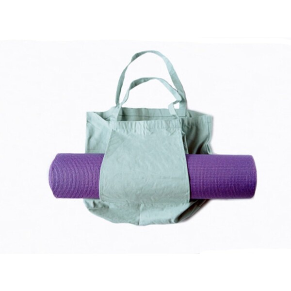 Cotton Tote Yoga Bag - Turquoise - Image 3