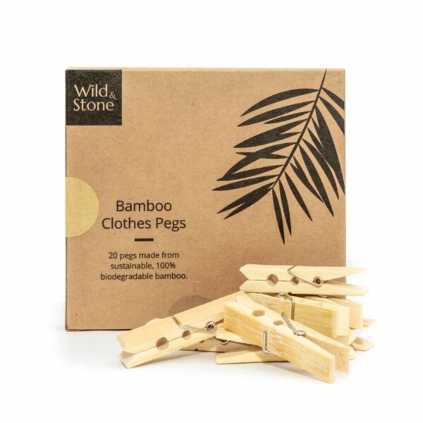 Bamboo Laundry Pegs - 20 Pack