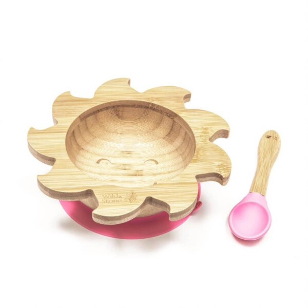 Baby Suction Bowl and Spoon Set - Pink - Image 2