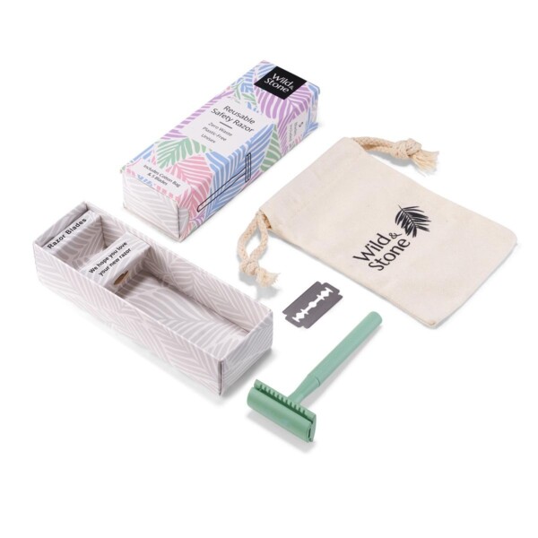 Reusable Safety Razor - Green - Image 2