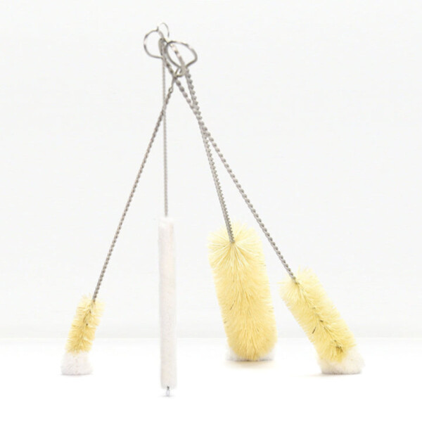 Natural Bristle Glassware Bottle Brush Set