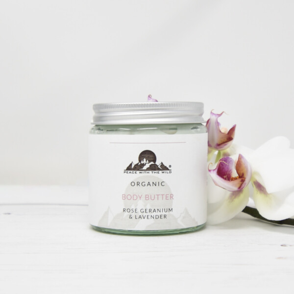 Organic Body Butter - Rose Geranium & Lavender 