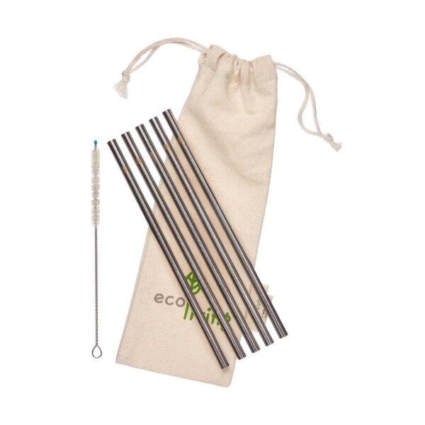 5 Stainless Steel Smoothie Drinking Straws