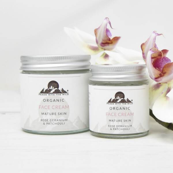 Organic Face Cream Mature Skin - Rose Geranium - Image 2