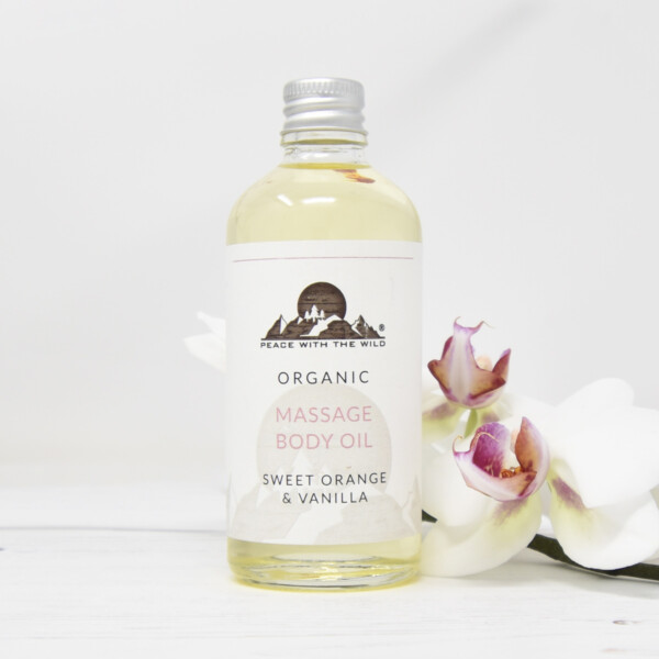 Organic Massage Body Oil - Sweet Orange & Vanilla