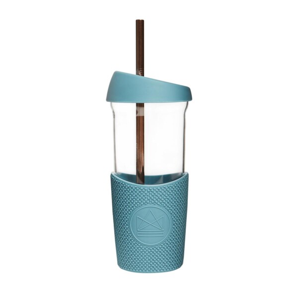 Glass Smoothie Cup - Super Sonic Blue - Image 2