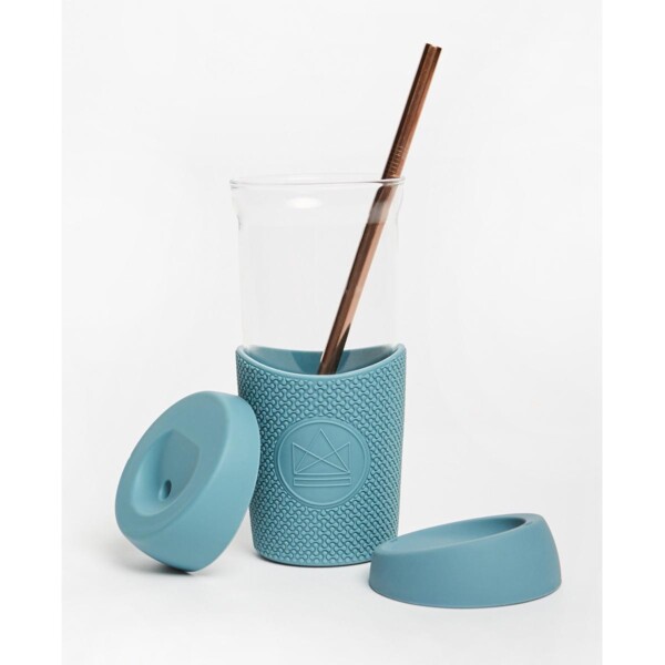 Glass Smoothie Cup - Super Sonic Blue