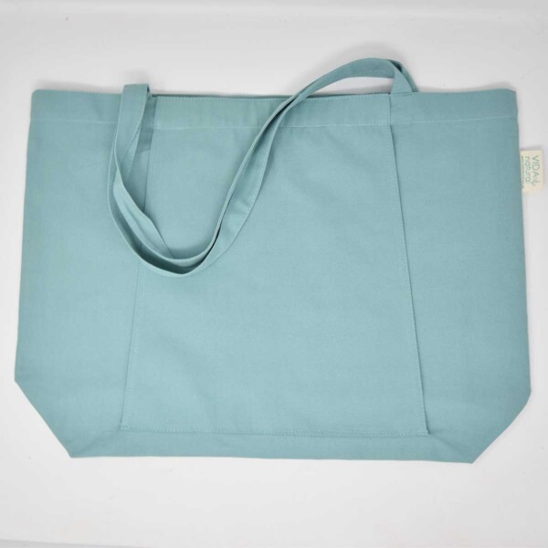 Cotton Tote Yoga Bag - Turquoise