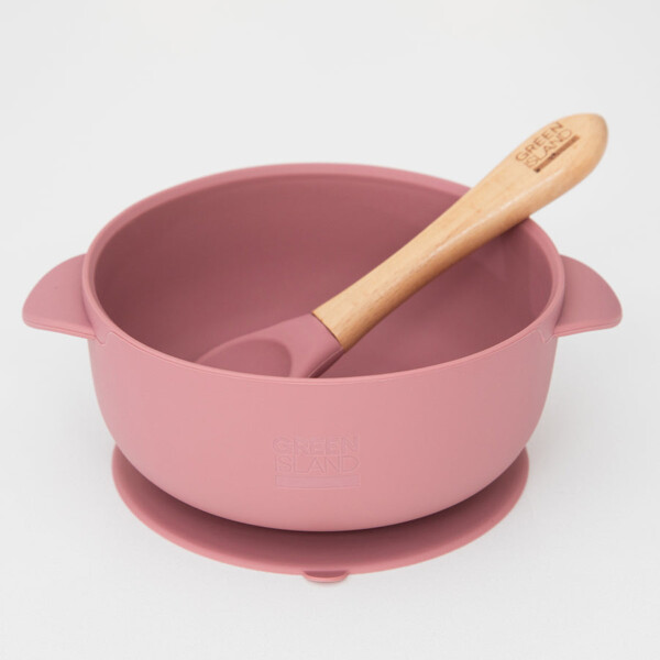 Baby Bowl & Spoon - Mulberry - Image 2