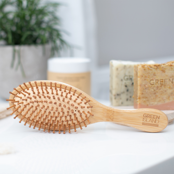 Bamboo Anti Static Oval Hairbrush