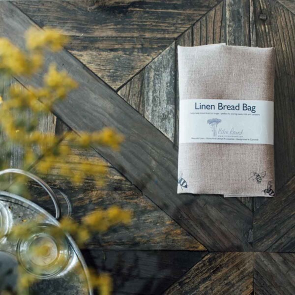 Linen Bread Bag - Bees - Image 3
