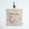 Pure Linen Peg Bag - Bees