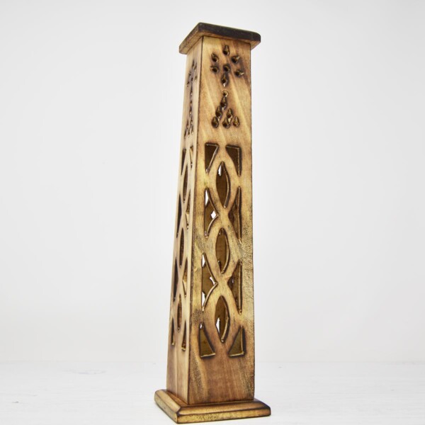 Mango Wood Incense Tower - Image 3