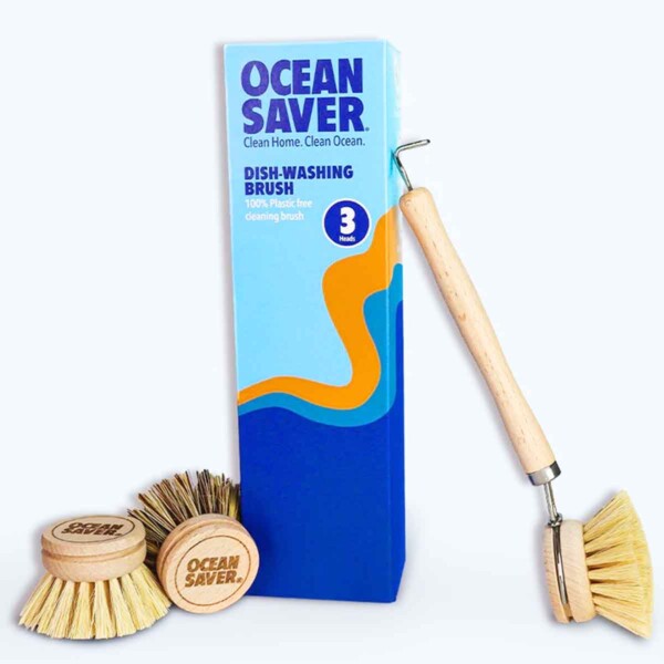 Dish Washing Brush With 3 Replacement Heads