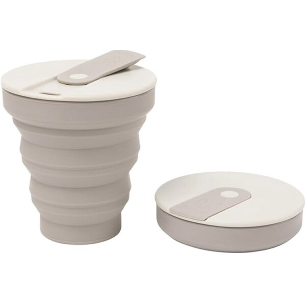 Collapsible Silicone Cup - Warm Grey