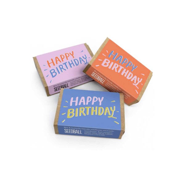 'Happy Birthday' Seedball Box