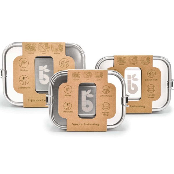 Stainless Steel Lunch Box with Divider - Image 2