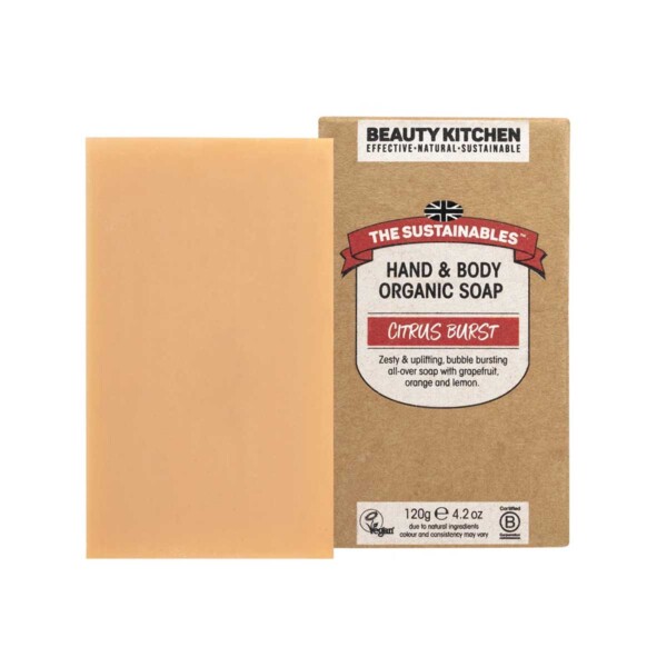 Citrus Burst Organic Vegan Soap Bar - 120g