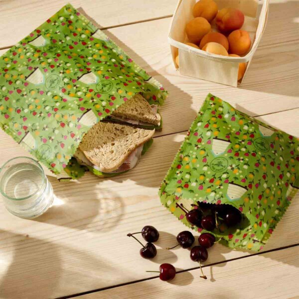 Two Reusable Beeswax Food Storage Bags - Image 3