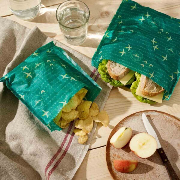 Two Reusable Beeswax Food Storage Bags - Image 2