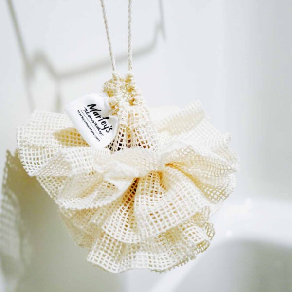 Organic Cotton Soap Saver Pouf