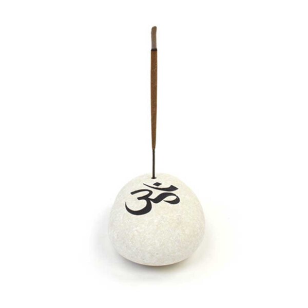 Stone Incense Holder - Om - Image 2