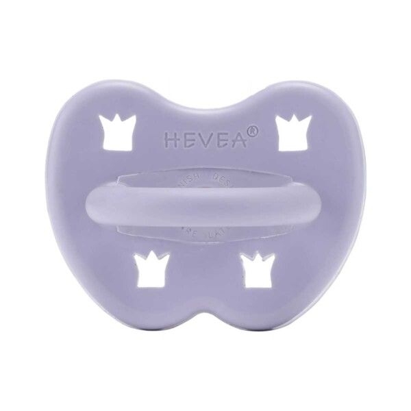 Crown Natural Rubber Pacifier - Dusty Violet 3-36 Months - Image 2