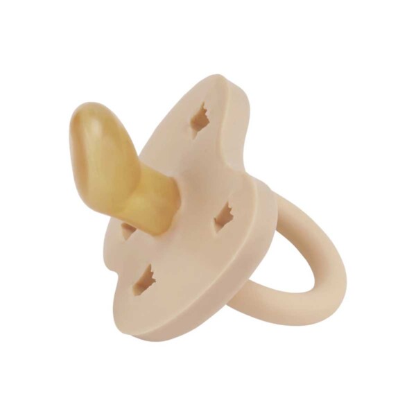 Crown Natural Rubber Pacifier - Sandy Nude 3-36 Months - Image 2