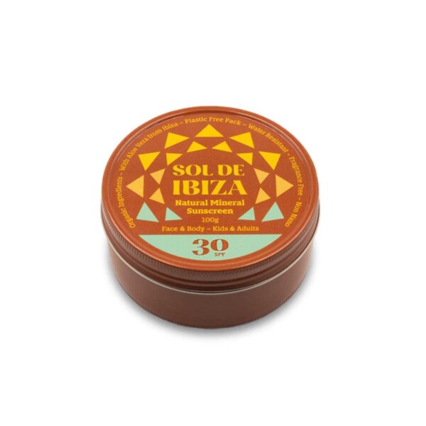 Face & Body Natural Mineral Suncream SPF30 - 100ml