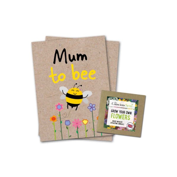 Mum To Bee Birthday Greeting Card With Flower Seeds