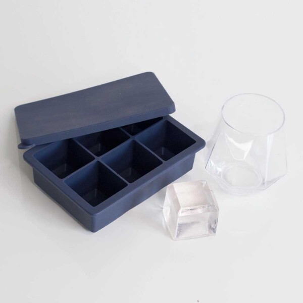 Giant Ice Cube Tray and Lid - Navy - Image 3