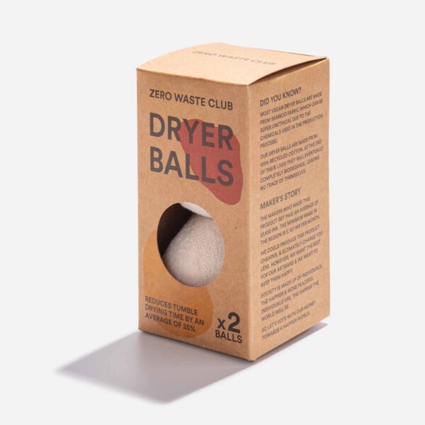 Waste Cotton Dryer Balls - 2 Pack