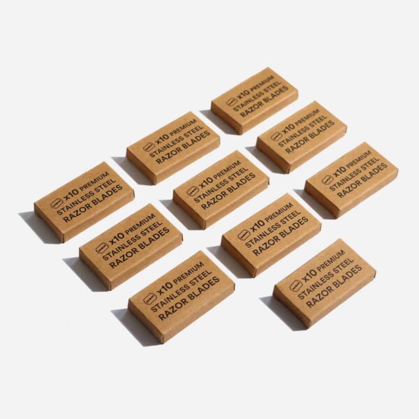 Stainless Steel Razor Blades - 100 Pack