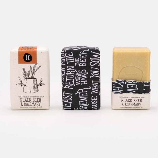Olive Oil Soap - Black Beer & Rosemary - 120g - Image 2