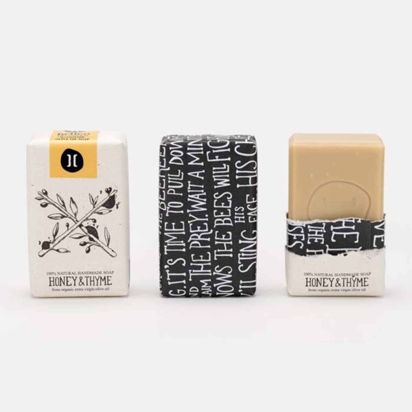 Olive Oil Soap - Honey & Thyme - 120g - Image 2