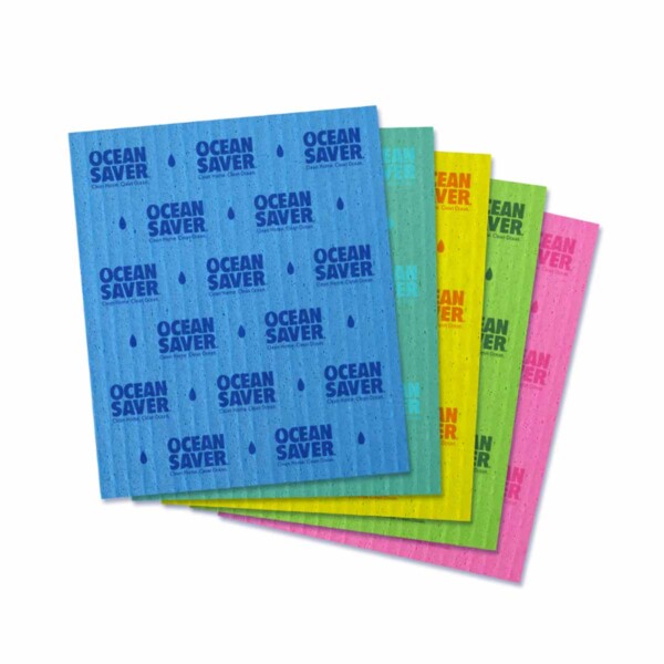 Compostable Cleaning Sponge Cloths - Pack Of 5