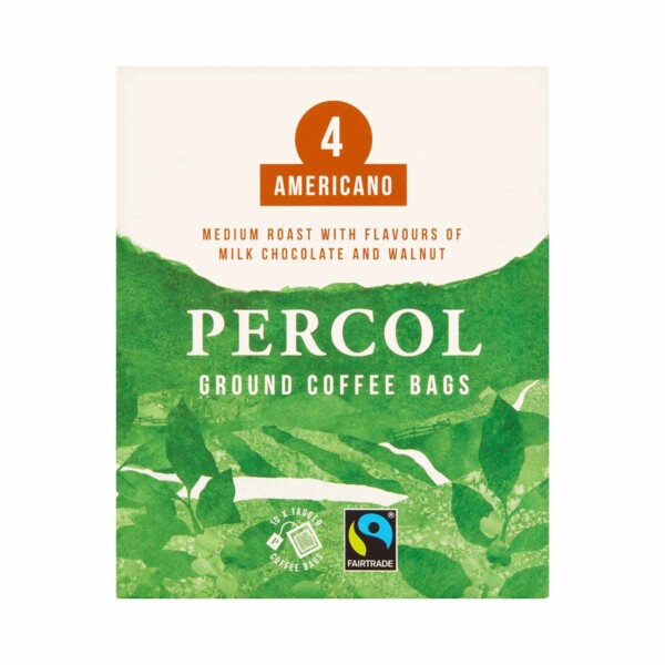 Fairtrade Organic Americano Plastic Free Ground Coffee Bags